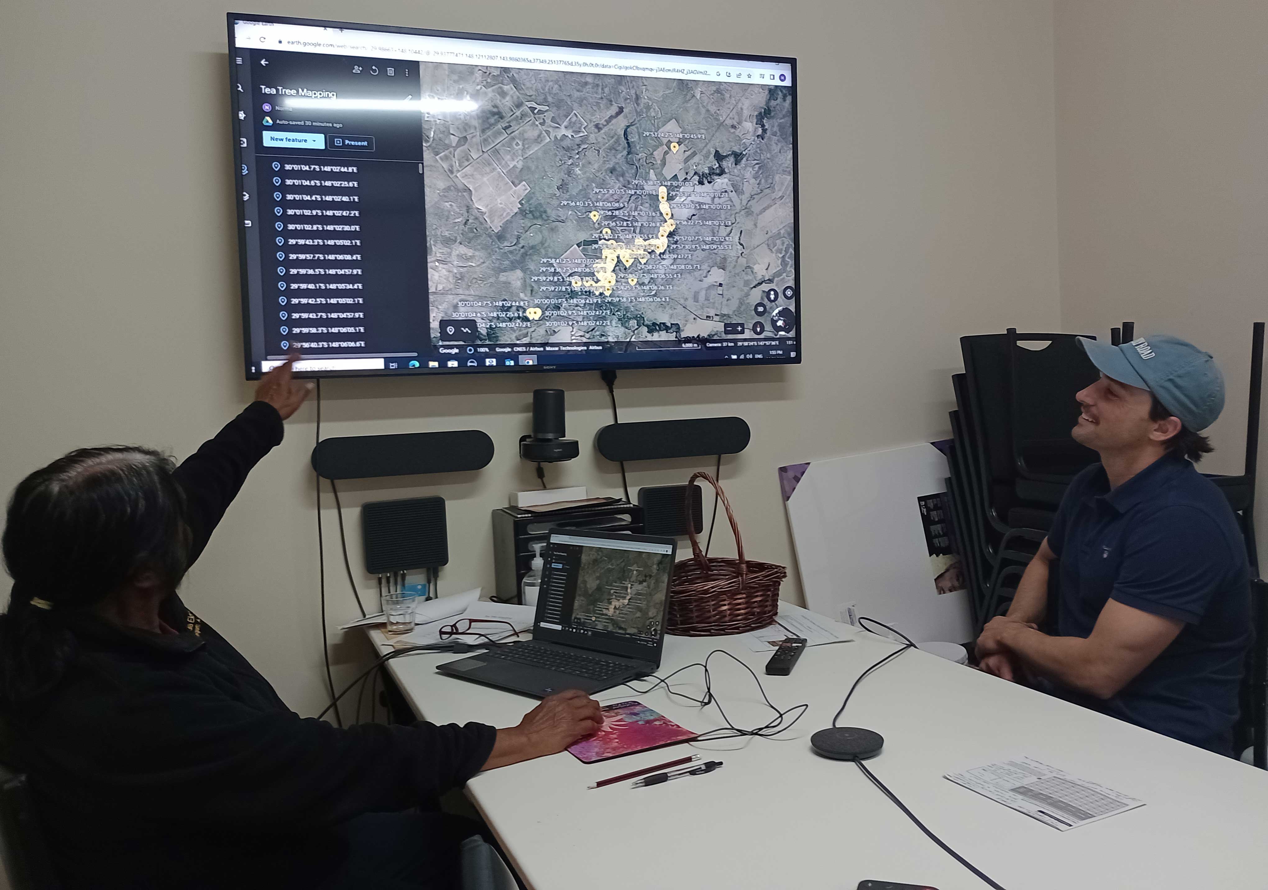 NSW DPE Mathew Miles with Norma Walford