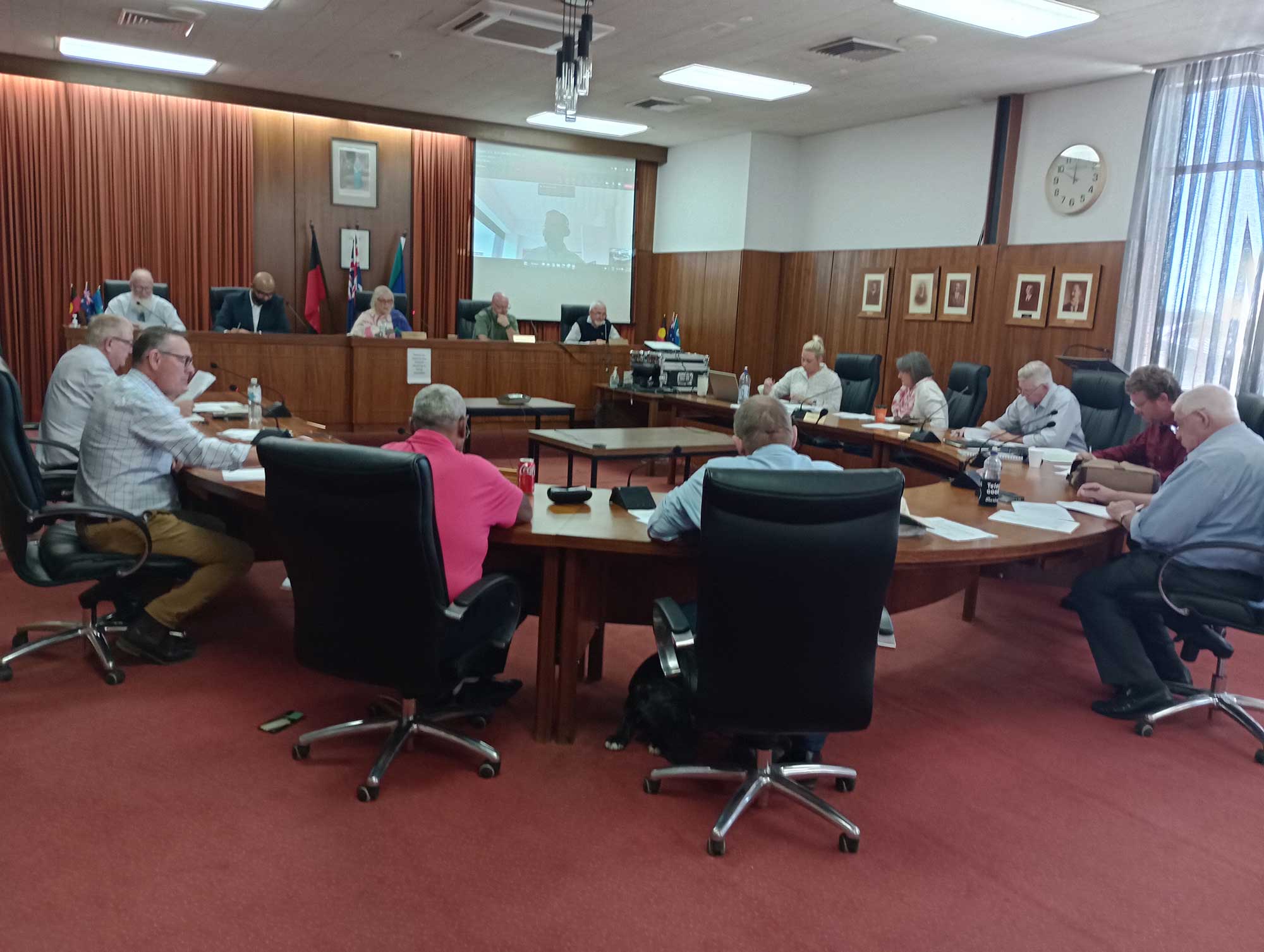 The Walgett Shire Council meeting in April 2023 when Hugh Percy was appointed Acting General Manager