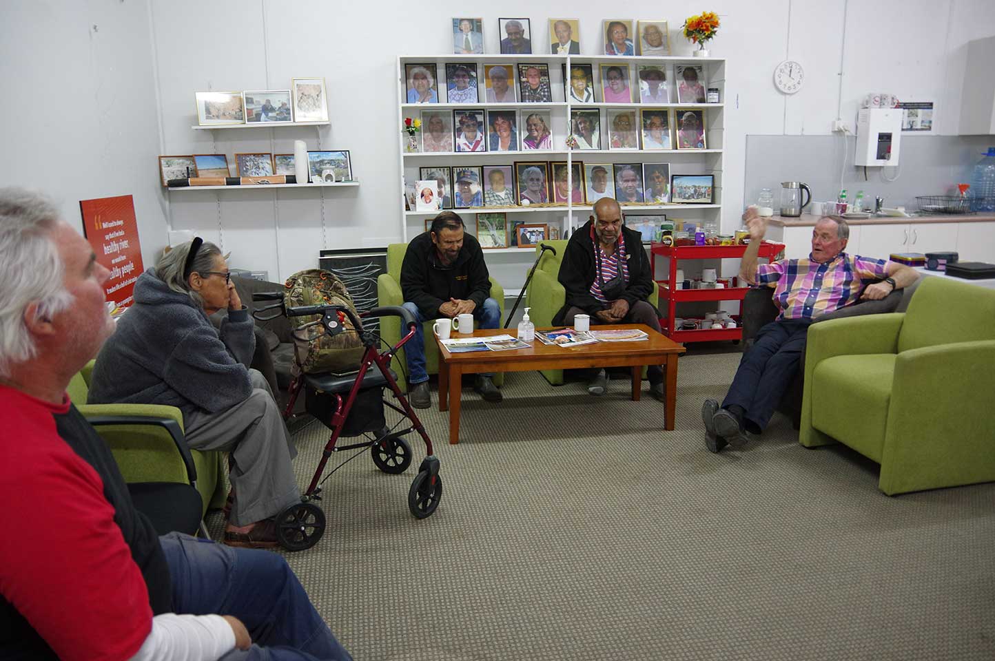 Hugh Percy morning tea with DEG