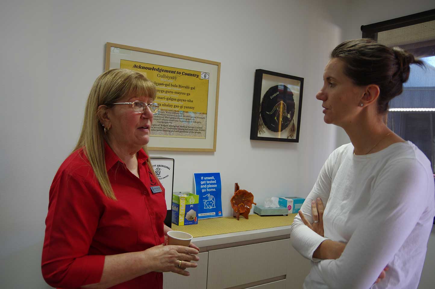 WAMS CEO Christine Corby AM with Minister Rose Jackson MLC
