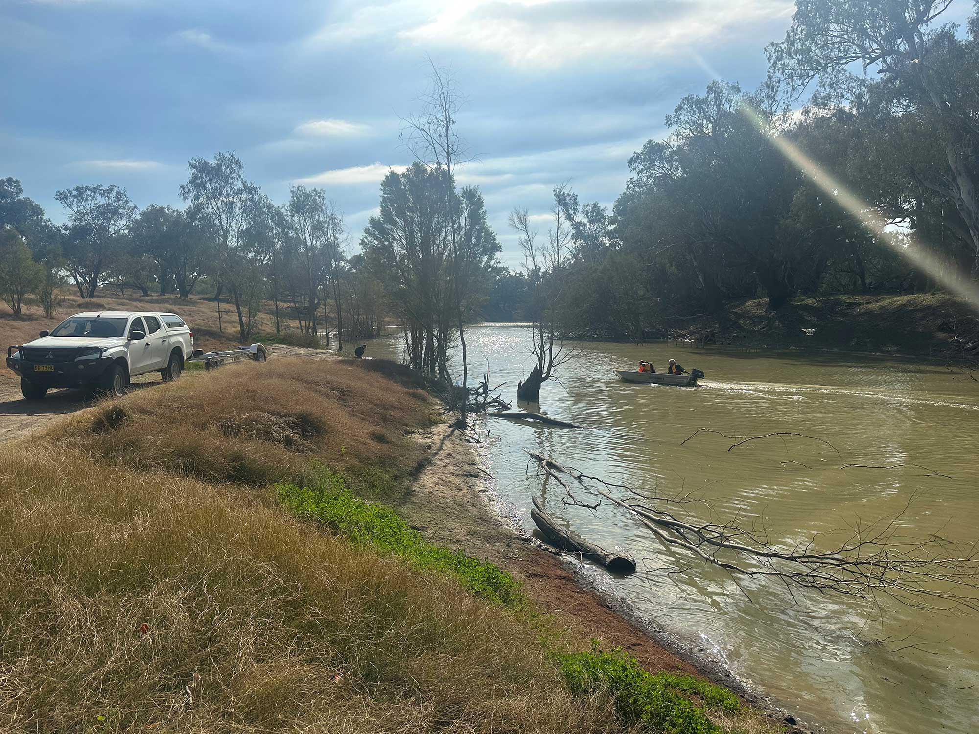 new tinny provides better access to river places for River Ranger Team