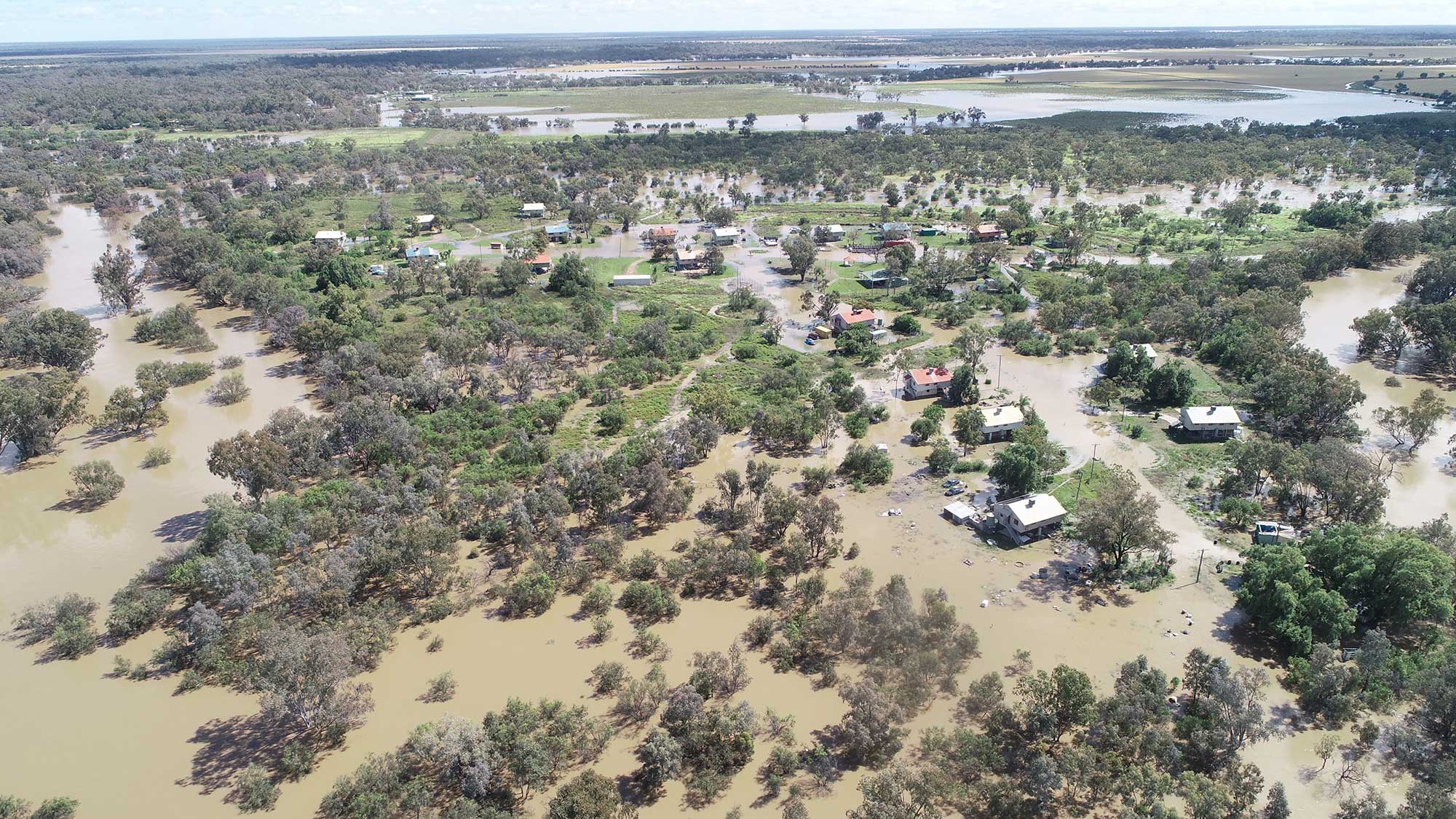 Namoi Village in flood 1 November 2022